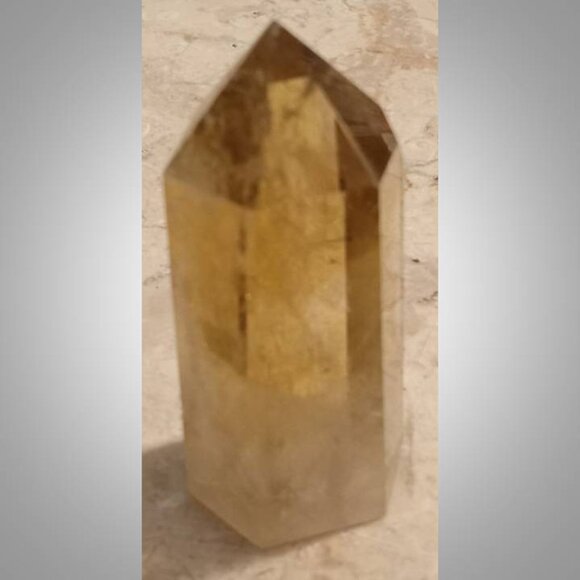 natural CITRINE crystal point 05 HAPPINESS luck PROSPERITY Nov birthstone - Picture 3 of 5